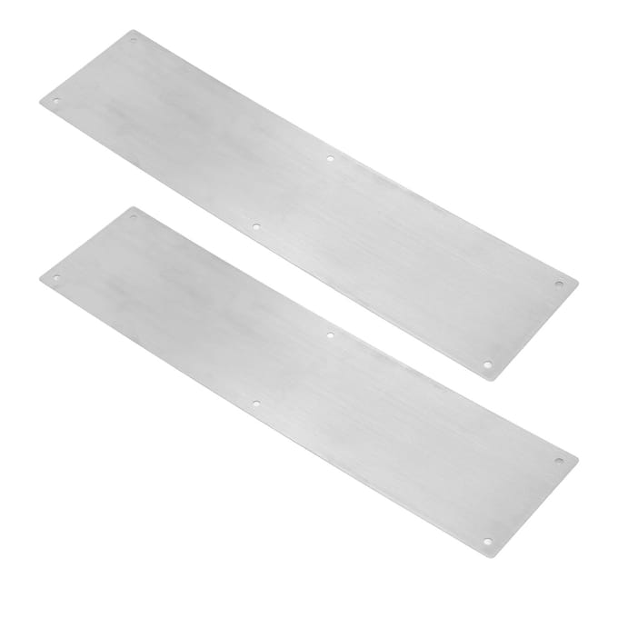 2 pièces Plaque de protection de porte décorative en acier inoxydable 304 pour l'intérieur et