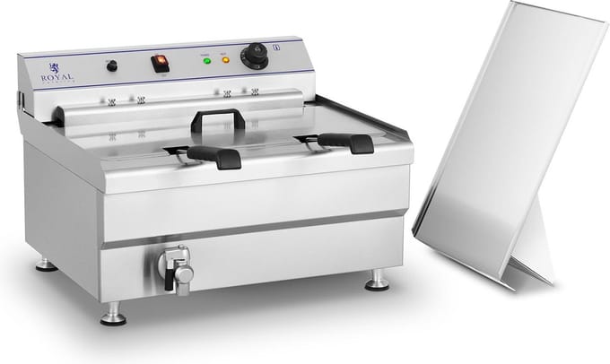 Royal Catering Friteuse - 36 liter - 400V - 2 manden 10010126