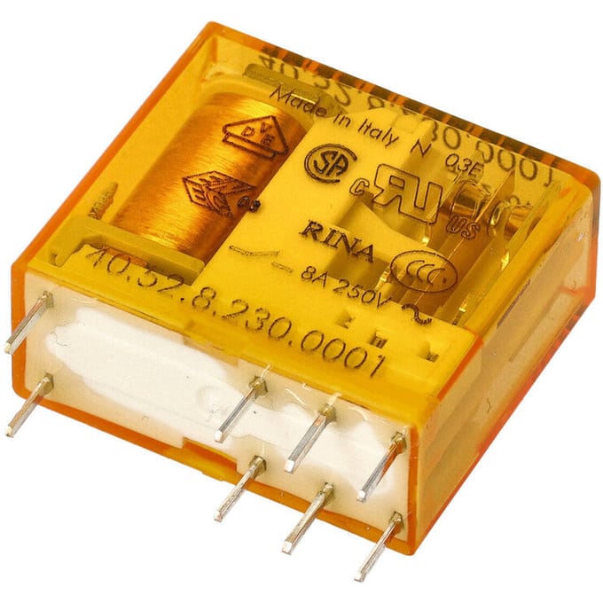 Finder 40.52 PCB Relais 2CO 8A 230VAC - 40.52.8.230.0001