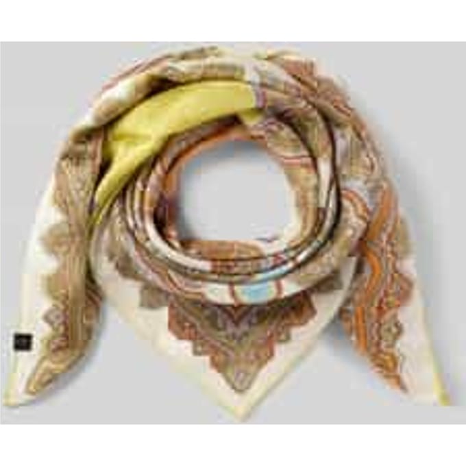 Zijden sjaal met all-over paisleyprint