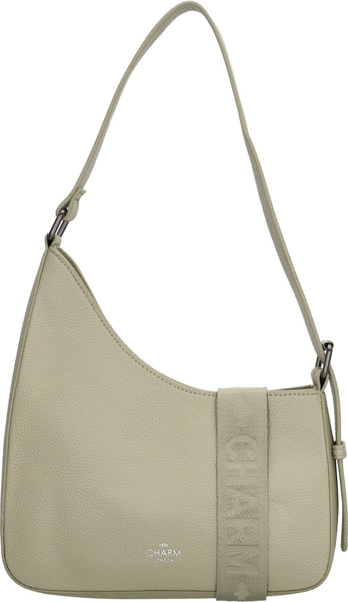 Charm London Montmartre Schoudertas -Trendy Asymmetrisch Model - Lichtgroen.