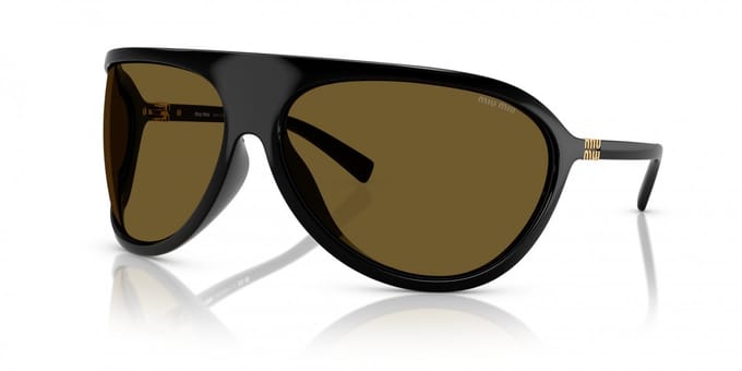 Miu Miu SMUA01 Mode Zonnebril zwart