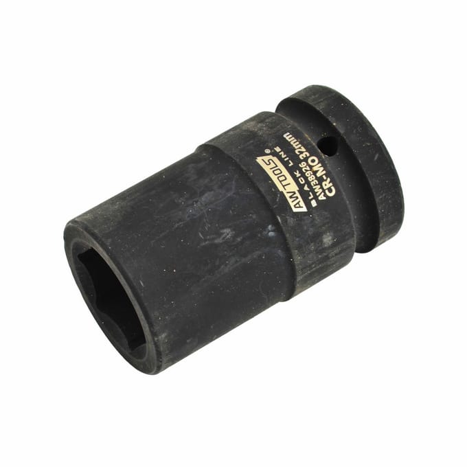 Awtools Black Line - Dopsleuteldop - 30mm - Cr-Mo Staal - Lang