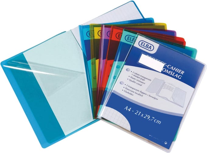 Oxford schrijfmapmapje 24 x 32 cm, transparant PVC 0,22 mm