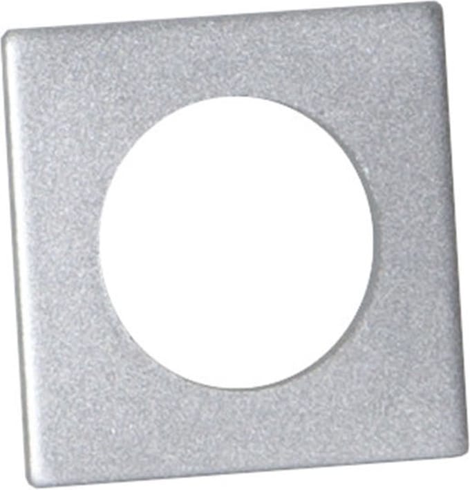 Accessoires voor kaarsenhouder "Accessorize", metaal, geborsteld zilver, 7 stuks, vierkant, 3,2 cm