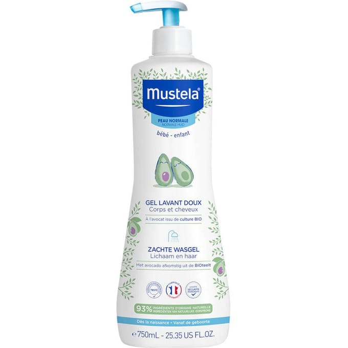 Mustela Zachte Wasgel 750ml