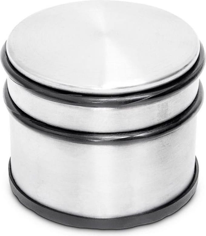 Deurstopper - met rubberen bescherming - rond - 9 x 7,5 cm - 1,1 kg