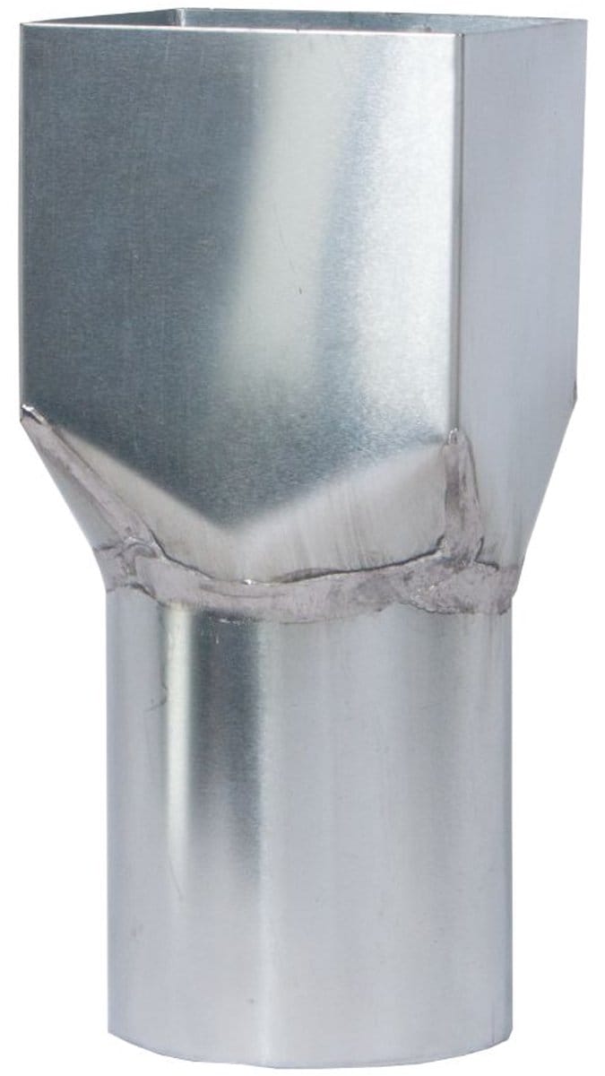 Zinken vierkant Verloop Vierkant 82 mm naar rond 78 mm