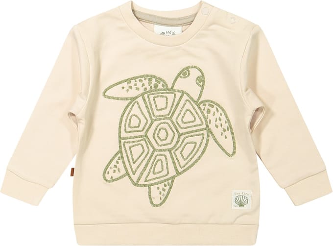 Frogs and Dogs - Turtle Sweat Shirt | Beige - Katoen - Maat 62