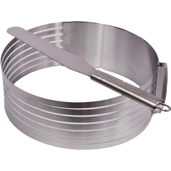 Brunbeste - Reverze Bakvorm - RVS - Verstelbaar - 26-30cm - Inclusief Mes