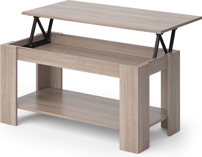 Vicco Lorenz Salontafel – 100 x 50 cm met liftfunctie Sonoma