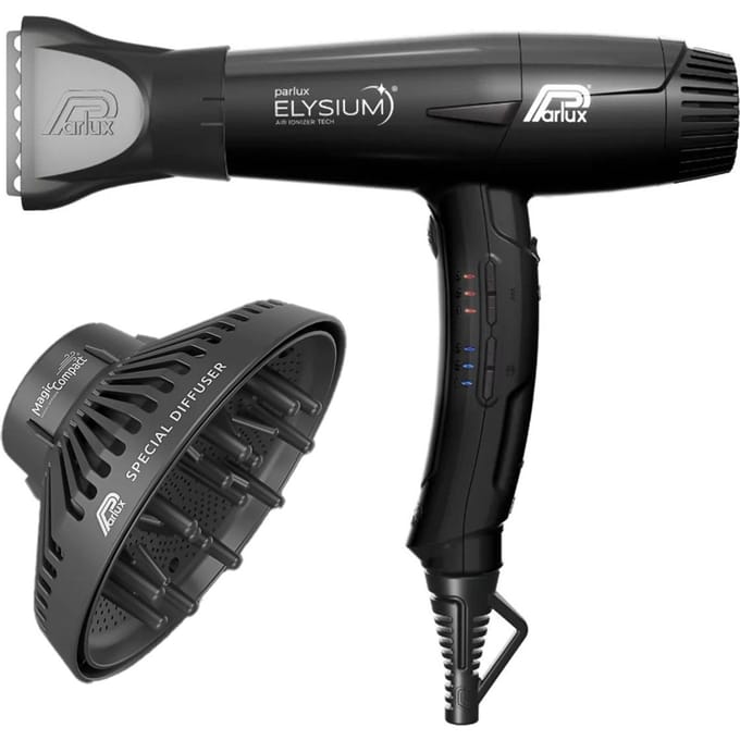 Parlux Föhn Elysium & Magic Sense Diffuser Black
