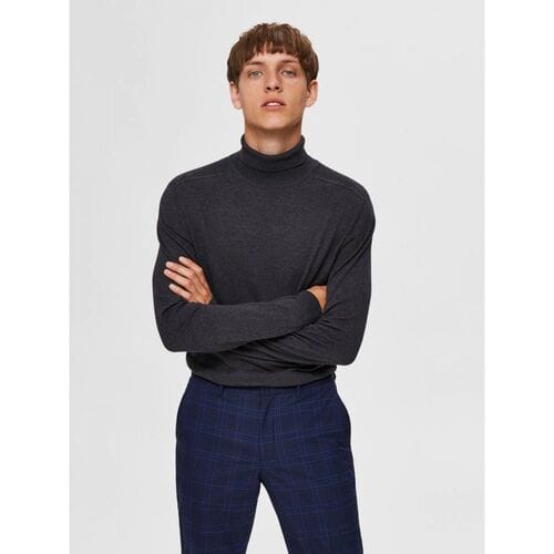 Trui Selected 16074684 BERG ROLL-ANTRACIT