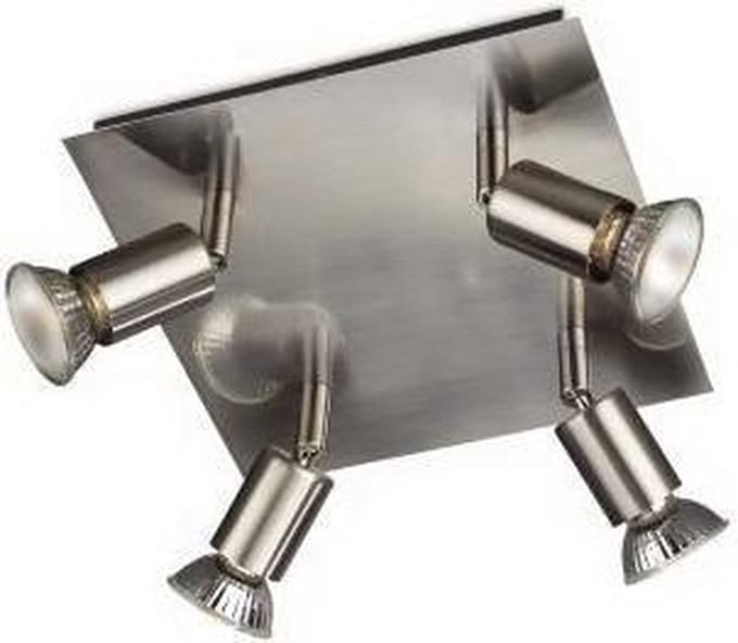 Philips CARREA plate/spiral nickel 4x50W 230V