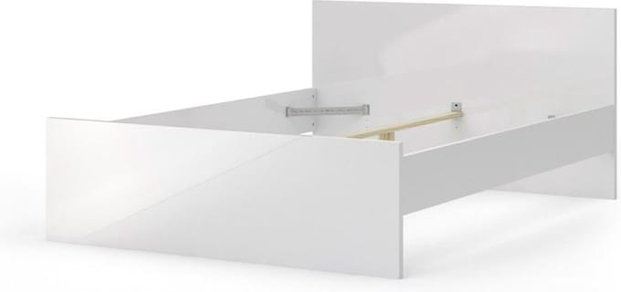 Nada bed 140*190 cm wit hoogglans.