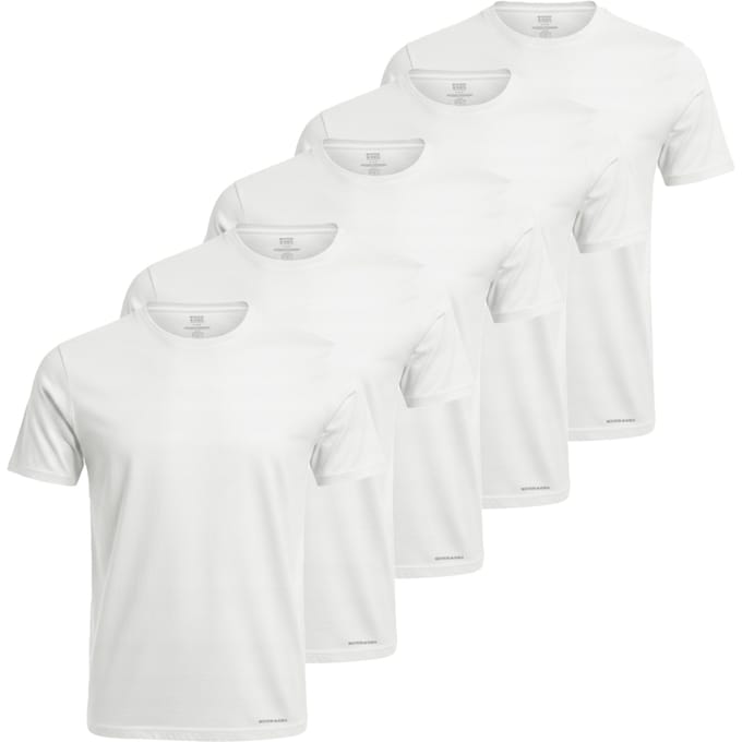 Scotch & Soda - Heren Tee SS 5-Pack T-shirts - Wit - Maat L