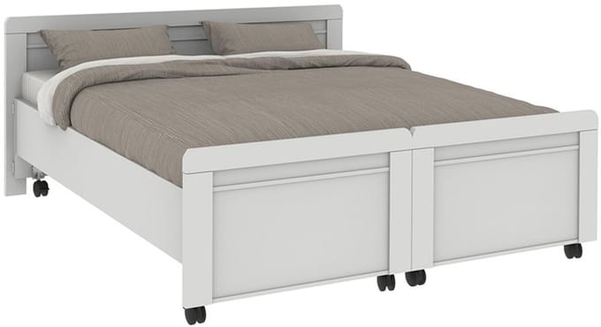 B Bright Bed Bienne Tradi uitrijdbaar - 160 x 210 cm - alpine wit