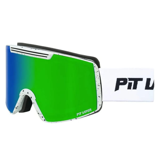 Pit Viper The Miami Nights Backslap Large Skibril Wit Blue-Green Revo/CAT3 Man,Vrouw