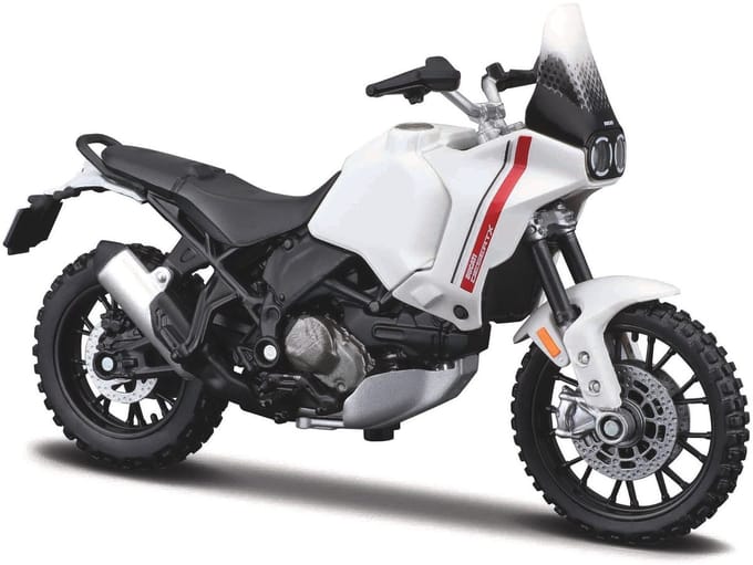 Maisto Ducati Desertx - Modelauto - Schaal 1:18 - Wit/Rood/Zwart