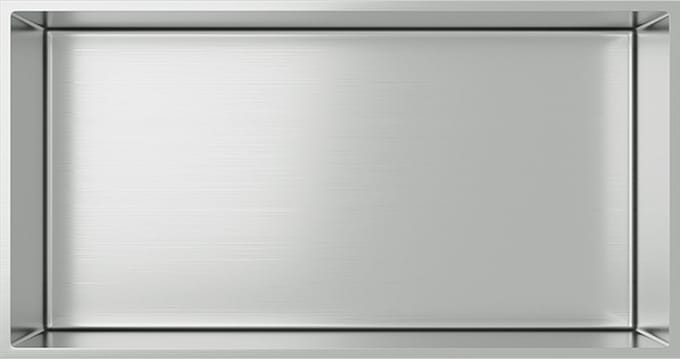 ALONI inbouwnis – 30x60x10 cm – geborsteld chroom