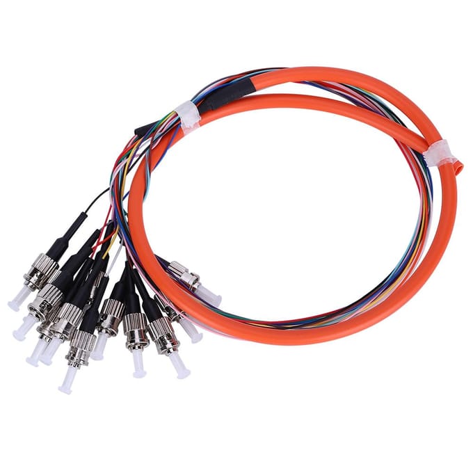 Fiber Pigtail Kabel 12 Kernen Multimode St UPC MM0.9 voor Netwerken Communicatiesysteem