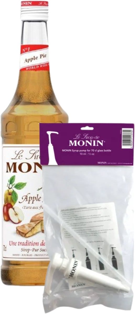 Monin Siroop Appeltaart (70 cl) + Monin Siroop Pompje (10ml)