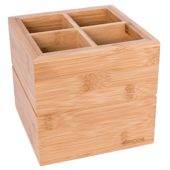 Keukengereihouder - ARCOS - Bamboe standaard - Bruin - 150 x 160 x 160 mm - Modern design