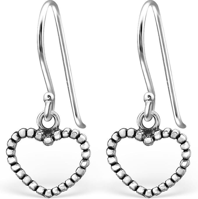 Montebello Oorbellen Addeline - 925 Zilver E-Coating - Hart - 20x8mm