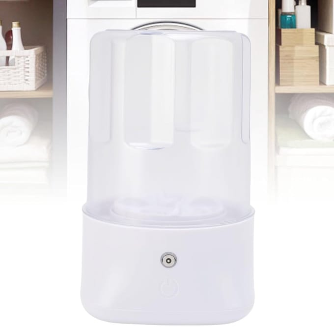 Draagbare mini-wasmachine, stille wasmachine, geschikt voor ondergoed, sokken, enz. (wit)