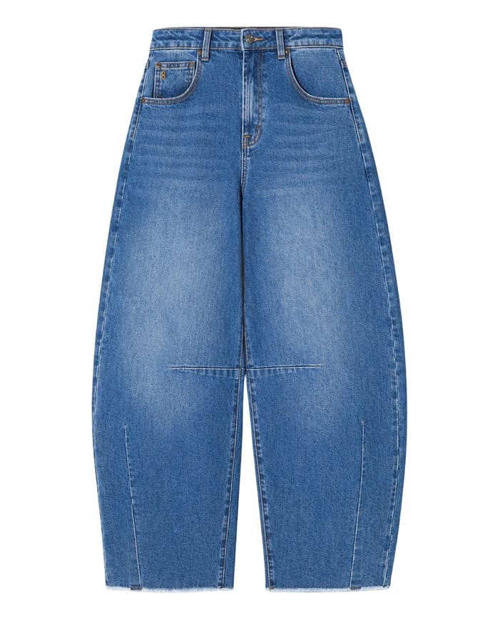 Janice Barrel Jeans Jeans Blauw Billy