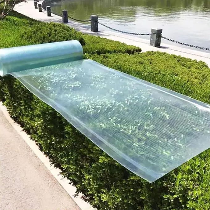 Dakplaat - Polycarbonaat Plaat - Kas Beglazing - UV Bestendig - 1x10 Meter - Transparant