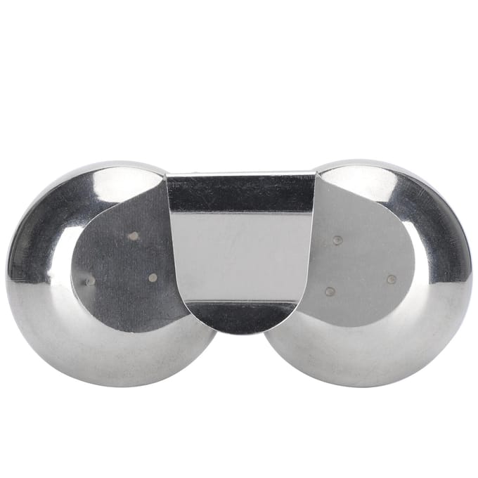 Olieverf Container Pot Dubbele Dipper RVS Clip Paletbeker Kunstbenodigdheden white