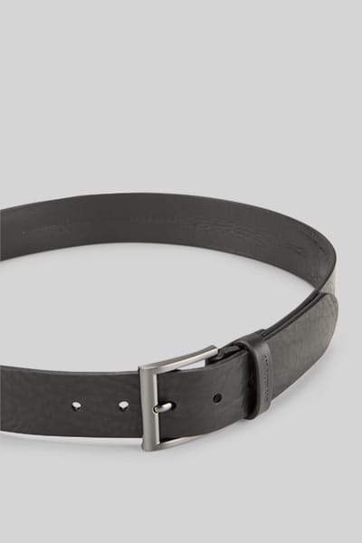 strellson riem Leather Belt 4,0 W100 Black zwart