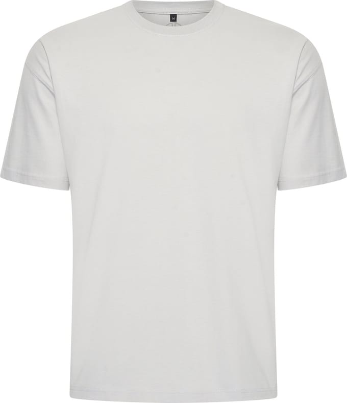 Mario Russo Oversized T-shirt - T-shirts Heren - Katoen - M - Lichtgrijs
