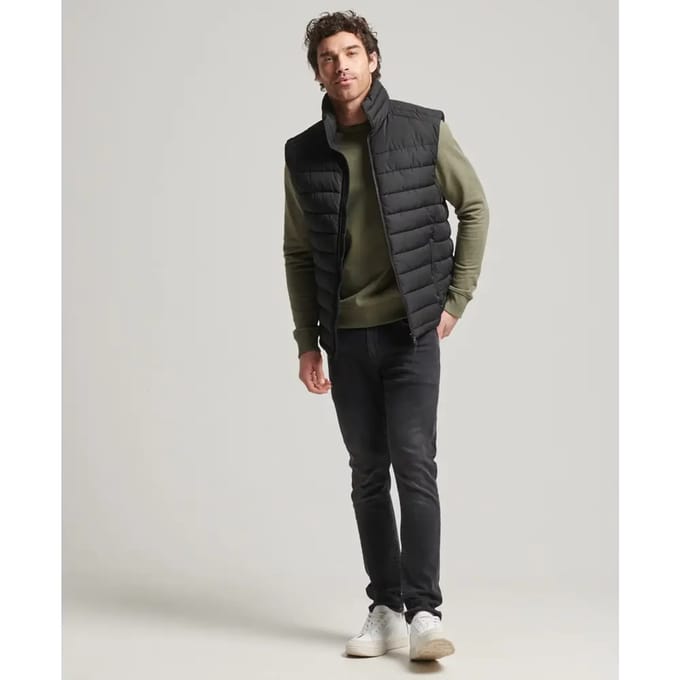 Superdry Studios Heren Fuji Gilet - Maat