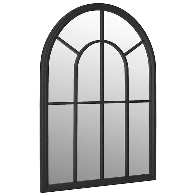 vidaXL - Tuinspiegel - 60x45 - cm - ijzer - zwart