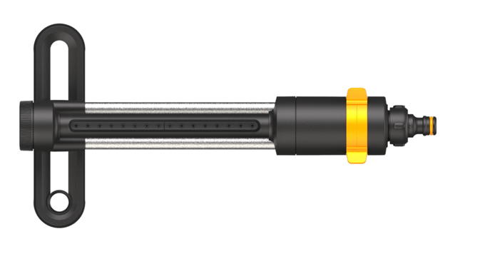Fiskars Solid Serie - Zwenksproeier - 285 m² - Stevige Metalen Basis - Roestvrijstalen Filter