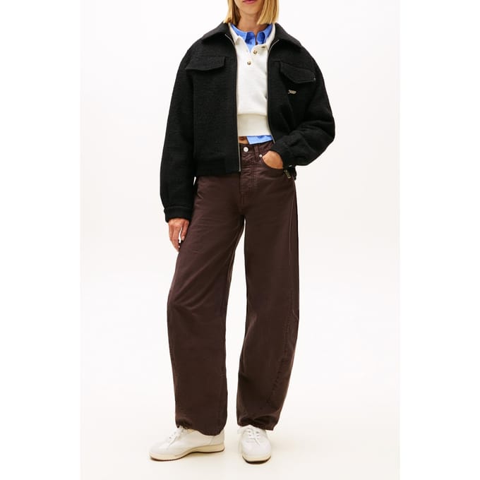 Tommy Hilfiger Ovs Wool Zip Jacket Black Taglia: S | Bomber Outlet | Donna | Nero