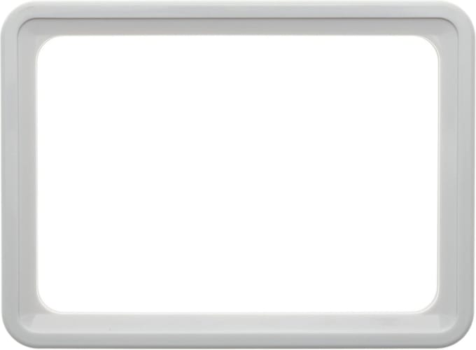 PrimeMatik - Frame voor borden en posters A4 306x215mm wit voor bewegwijzering