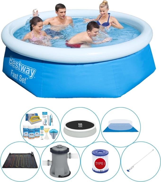 Fast Set Rond 244x66 cm - Zwembad Comfort Pakket