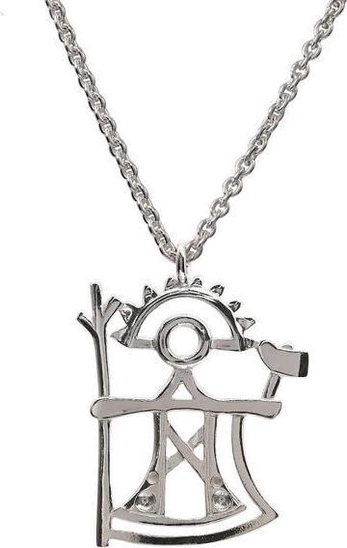 AuBor ®. Hanger. Zilver. "Ukko" God van de donder.