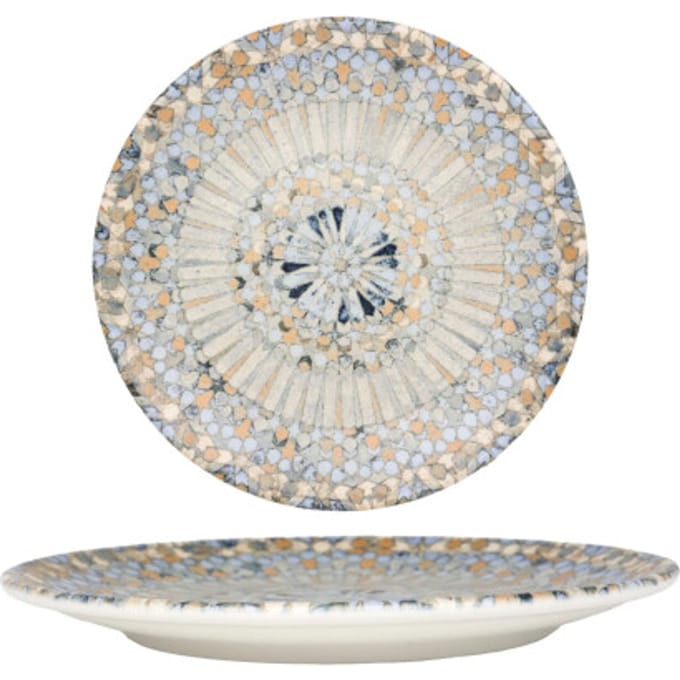 Bonna Dessertbord - Luca Mosaic - Porselein - 21 cm - set van 6