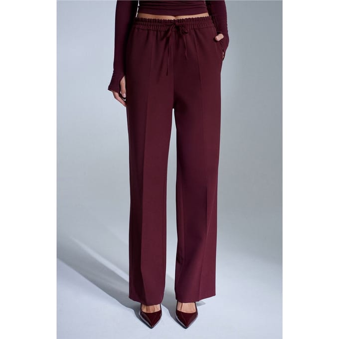 Dames Rechte Crepe Broek