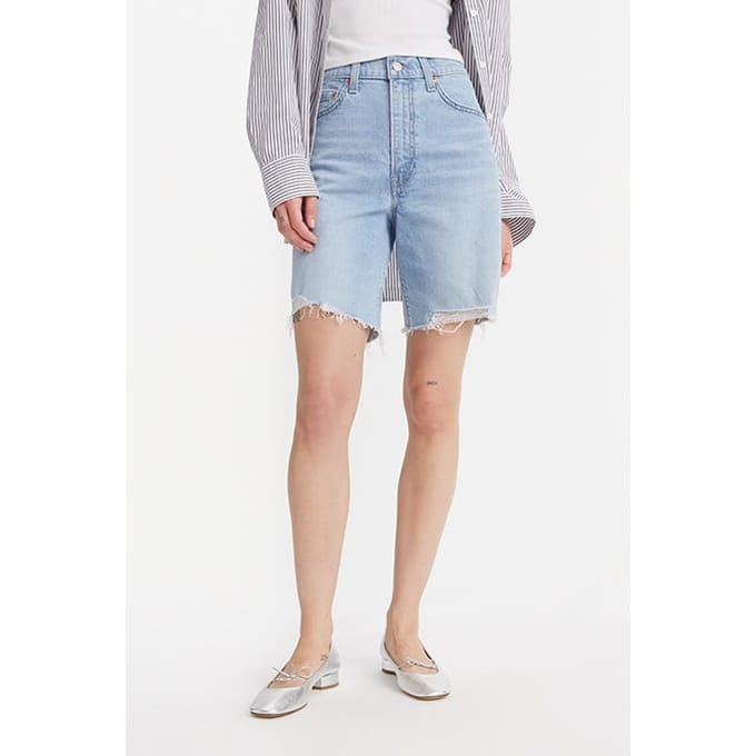 Levi's Ribcage Short Blue Größe: W23 | Kurze Sporthosen Outlet | Damen | Blau