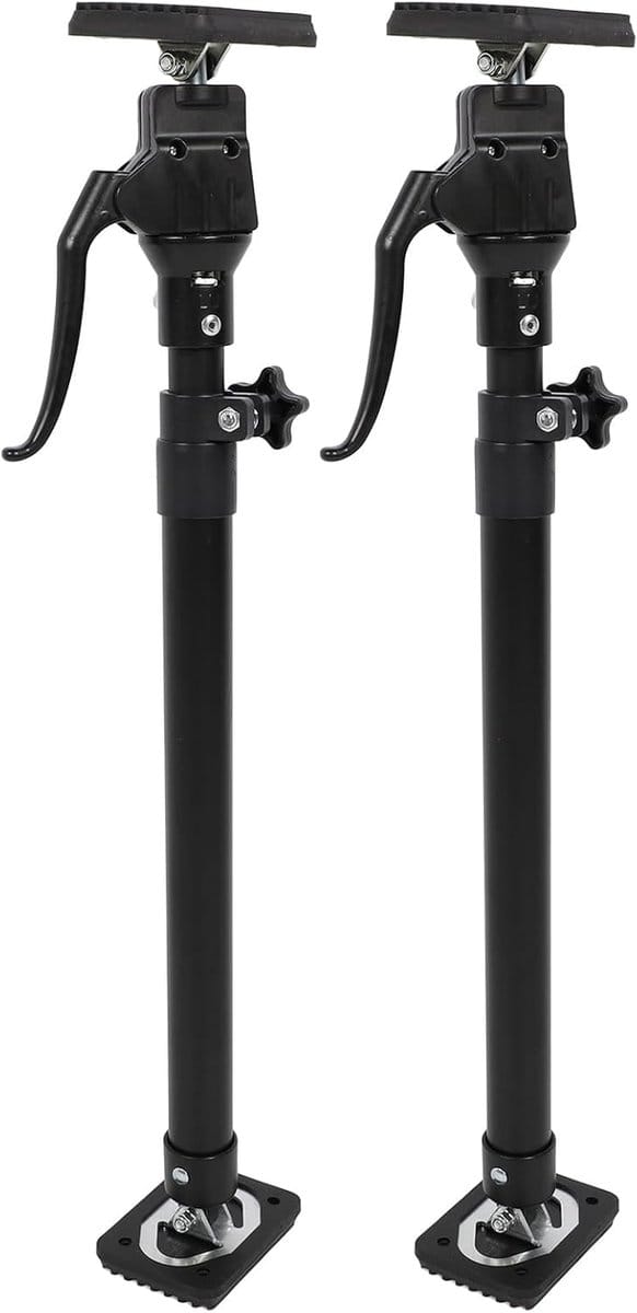 Verstelbare Steunpaal - Hulpstok Ondersteuning - Kast Installatie - Sterke Stalen Constructie - 64-115 cm Bereik