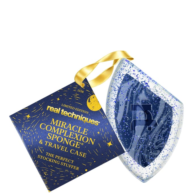 REAL TECHNIQUES MIRACLE COMPLEXION SPONGE + TRAVEL CASE