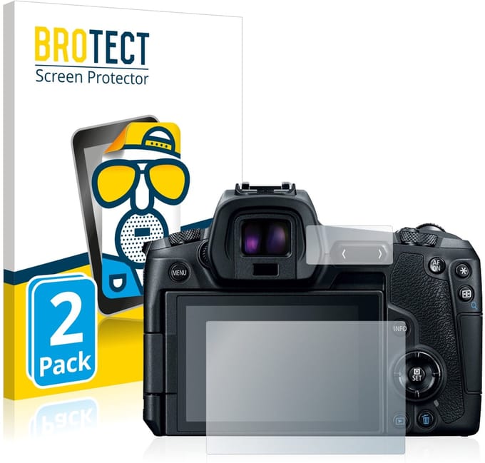 BROTECT - Screenprotector voor Canon EOS R - Folie Beschermfolie matte 2 Stuks