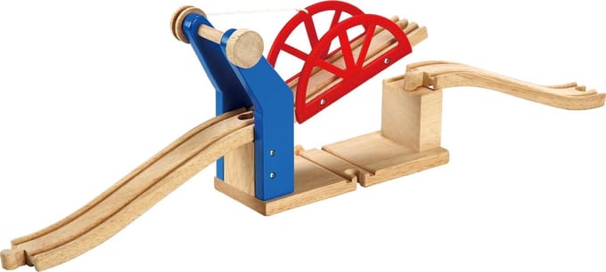 Mentari - Houten treinrail brug (universeel) - Treinbaan ophaalbrug