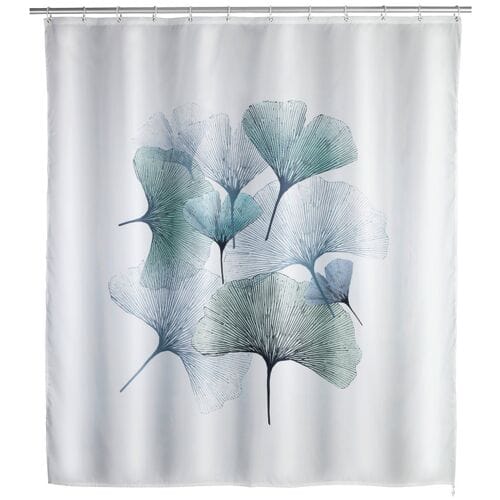 Douchegordijn - Extra Anti Schimmel Coating - Wit Met Bloemen