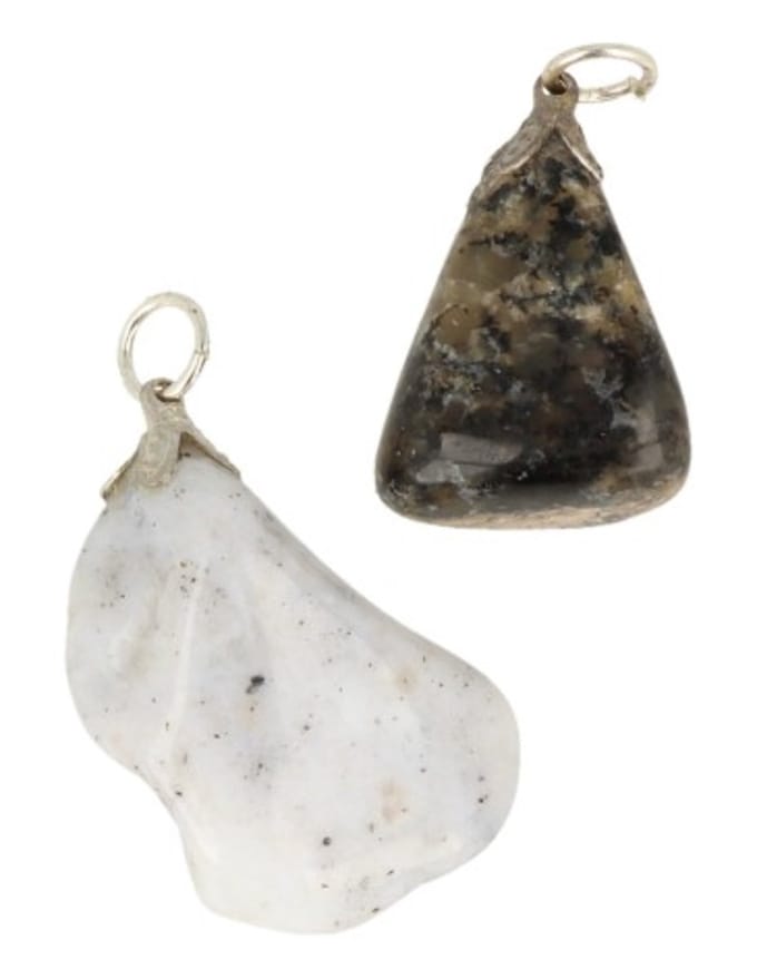 Opaal dendriet edelsteen hanger